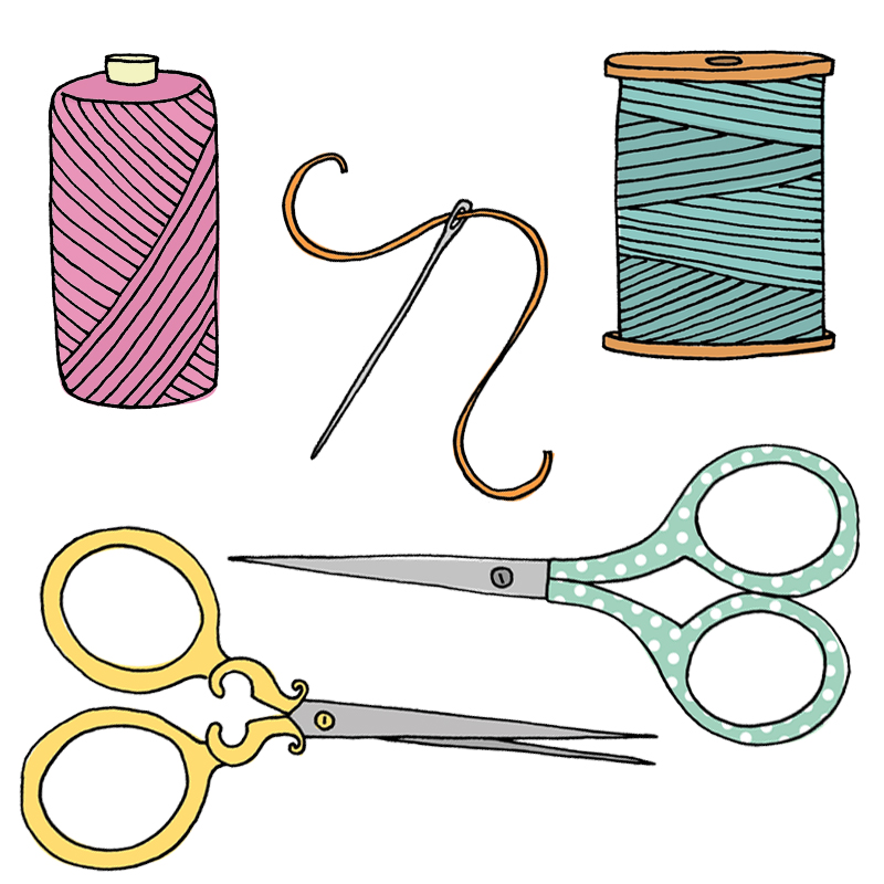 Scissors and thread